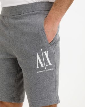 Armani Exchange sivé pánske kraťasy galéria