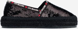 Love Moschino čierne espadrilky