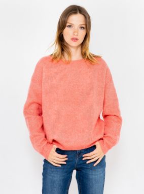 Tmavoružový sveter CAMAIEU