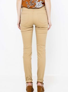 CAMAIEU béžové slim fit nohavice galéria