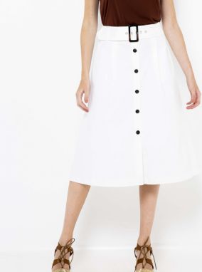 CAMAIEU biele sukňa