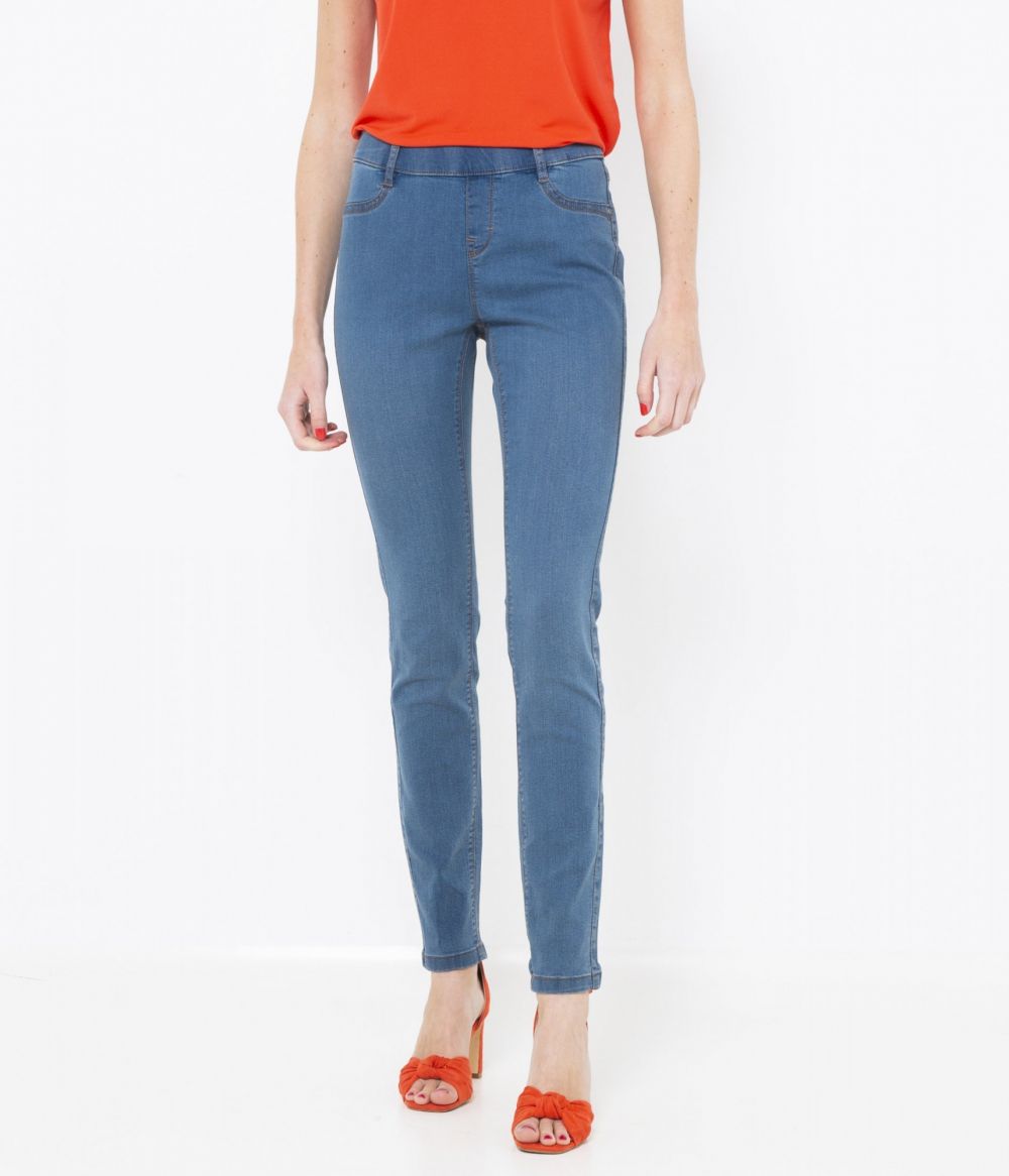CAMAIEU modré skinny fit džínsy