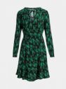 Blutsgeschwister zelené vzorované šaty Greta galéria