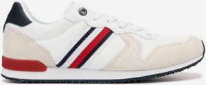 Tommy Hilfiger biele pánske tenisky Iconic Material Mix Runner