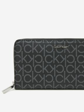 Calvin Klein čierne peňaženka Ck Must Large Ziparound Mono galéria