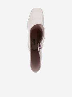 Melissa smotanové/krémové členkové topánky na podpätku Nancy Boots galéria