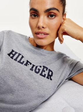 Šedé dámske tričko Tommy Hilfiger