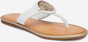 Tommy Hilfiger biele žabky Essential Leather galéria