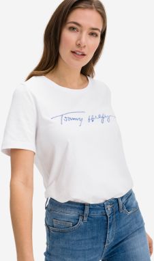 Tričká s krátkym rukávom pre ženy Tommy Hilfiger - biela