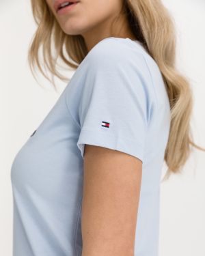 Tričká s krátkym rukávom pre ženy Tommy Hilfiger - modrá galéria