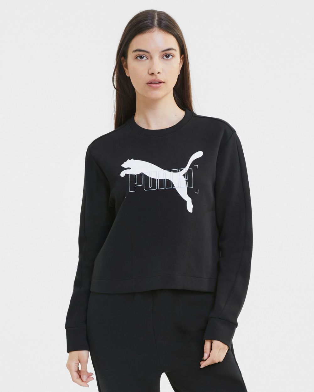 Puma Nu-tility Crew Mikina Čierna