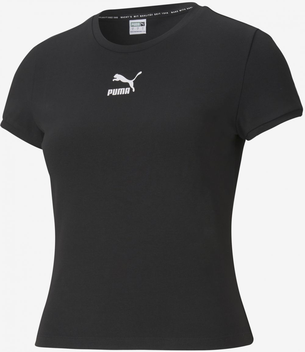 Tričká s krátkym rukávom pre ženy Puma - čierna