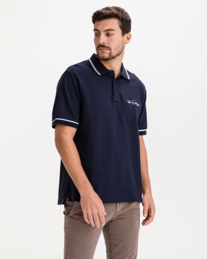 Polokošele pre mužov Tommy Hilfiger - modrá galéria
