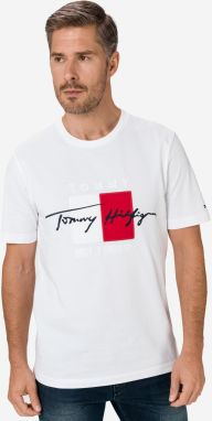 Tričká s krátkym rukávom pre mužov Tommy Hilfiger - biela
