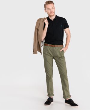 Voľnočasové nohavice pre mužov Scotch & Soda - zelená galéria