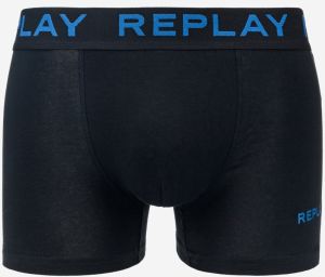 Boxerky pre mužov Replay - čierna, modrá galéria