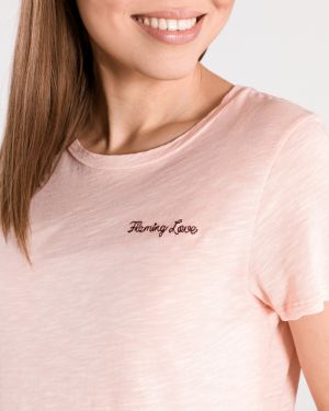 Tričká s krátkym rukávom pre ženy Scotch & Soda - béžová galéria