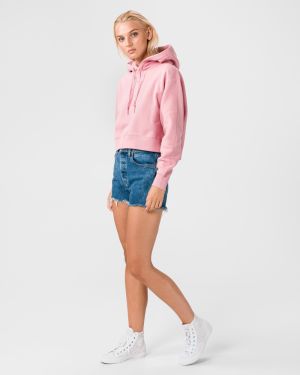 Tričká s dlhým rukávom pre ženy Converse - ružová galéria