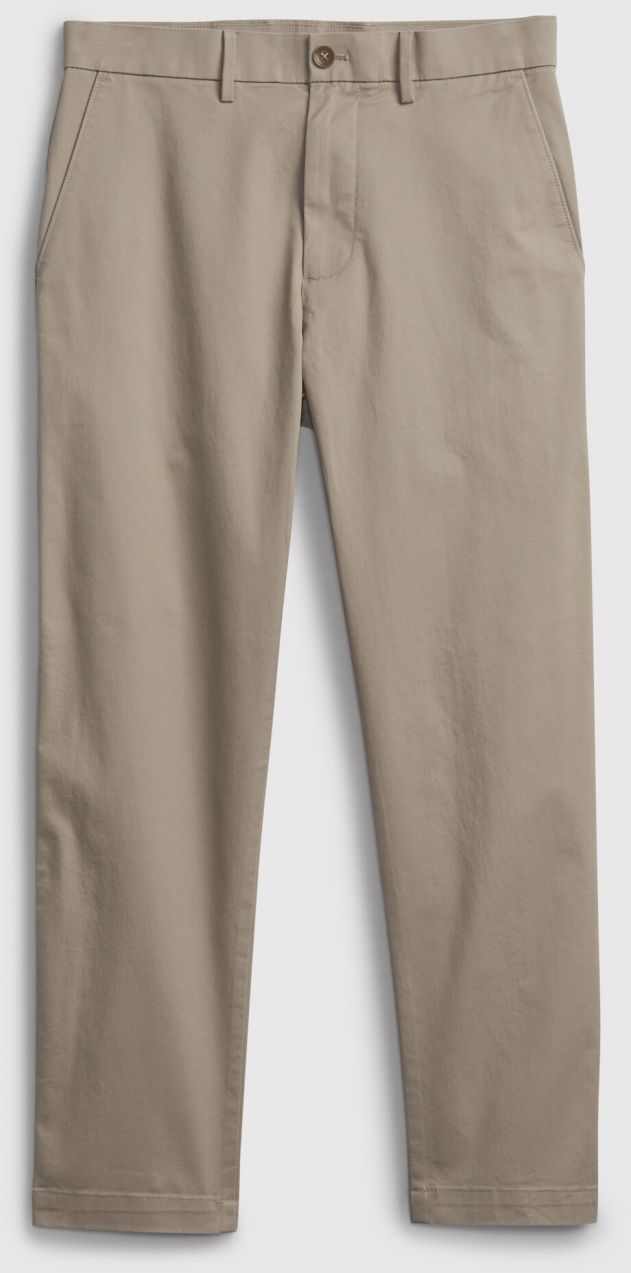 Nohavice modern slim cropped khakis in GapFlex Béžová