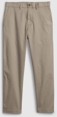 Nohavice modern slim cropped khakis in GapFlex Béžová