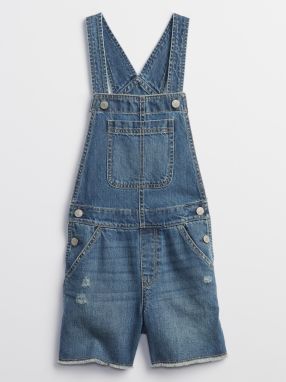 Detské kraťasy destructed shortalls Modrá