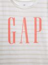 Detské šaty GAP Logo shift dress Béžová galéria
