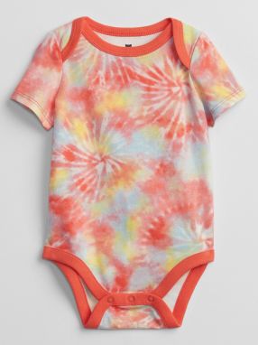 Baby body mix and match tie-dye bodysuit Oranžová