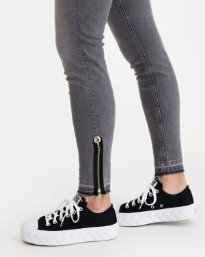 Skinny fit pre ženy Liu Jo - sivá galéria