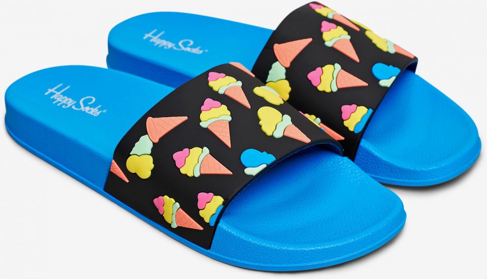 Happy Socks Pool Slider Ice Cream Šľapky Modrá