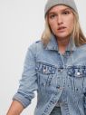 GAP modré džínsová bunda icon denim jacket galéria