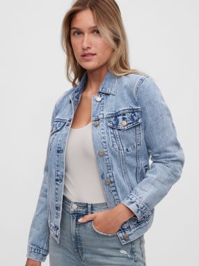 GAP modré džínsová bunda icon denim jacket