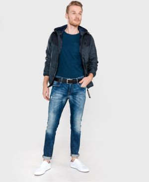 Tričká s krátkym rukávom pre mužov Scotch & Soda - modrá galéria