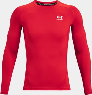 Under Armour červené pánske tričko HG Armour Comp LS-RED