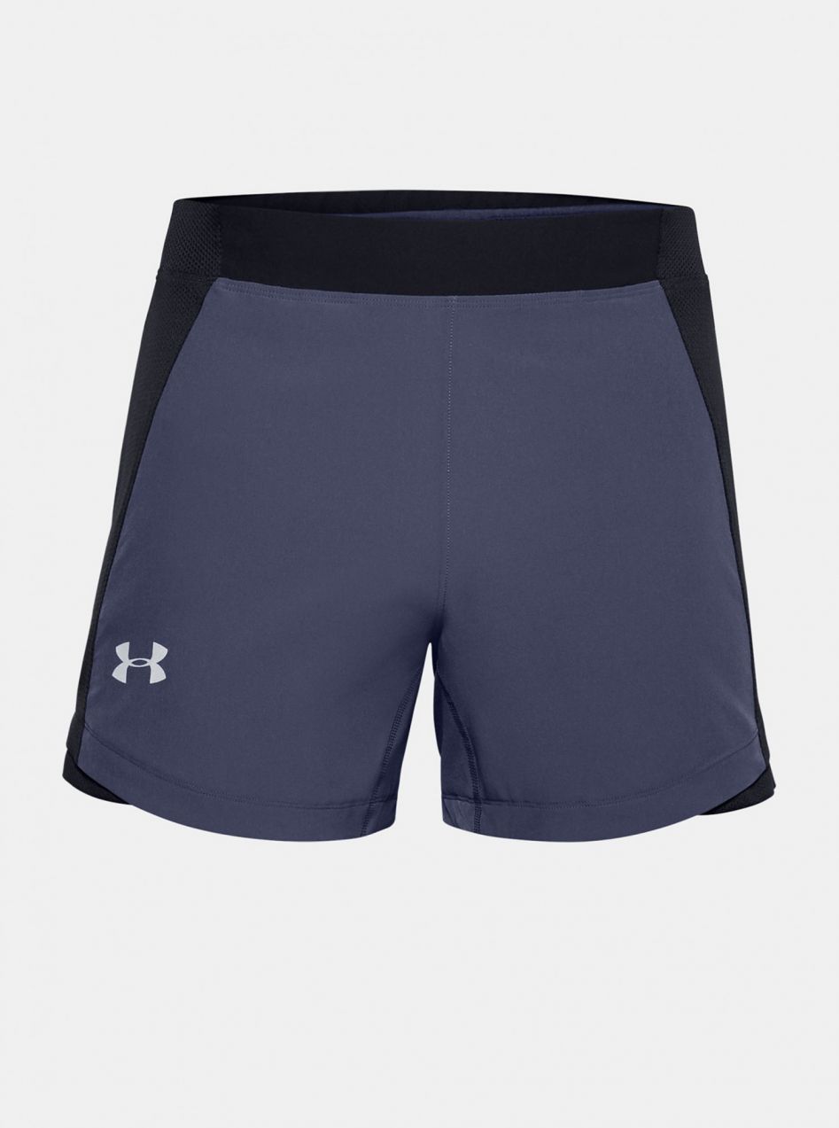 Under Armour Qualifier Speedpocket 5'' Kraťasy Čierna Šedá