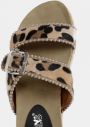 Béžové dámske šľapky s leopardím vzorom Haily´s Leo galéria