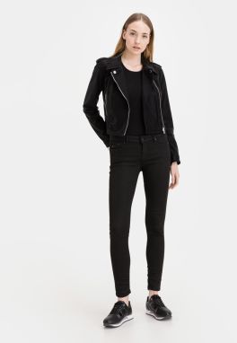 Guess čierna koženková bunda New Khloe galéria