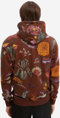 Hnedá pánska vzorovaná mikina Scotch & Soda galéria
