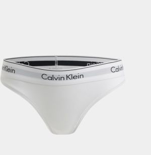 Biele nohavičky so širokým lemom Calvin Klein Underwear