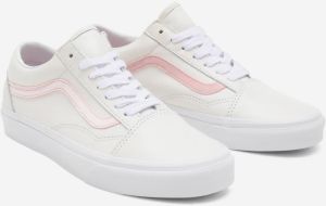 Ružovo-biele pánske kožené topánky VANS Old Skool galéria