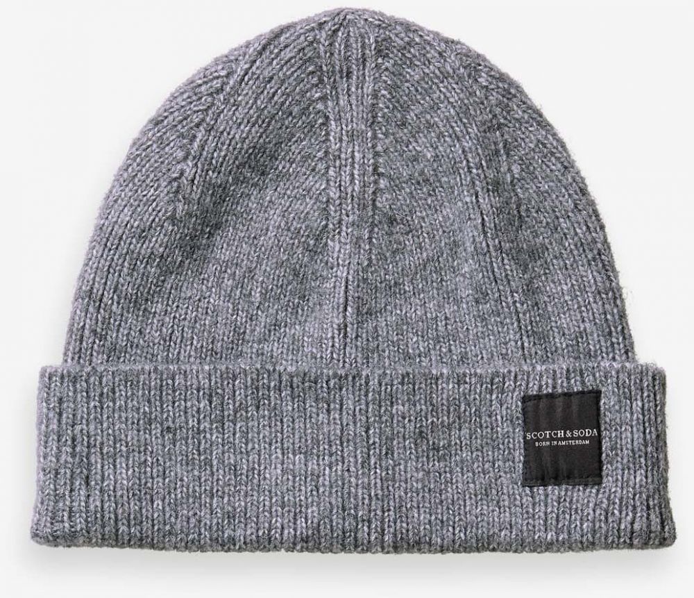 Šedá unisex zimná čiapka Scotch & Soda