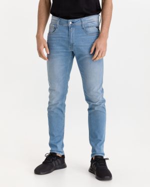 Slim fit pre mužov Replay - modrá