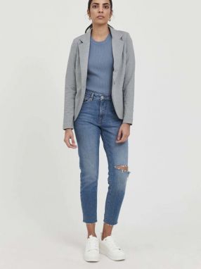 Modré dámske skrátené skinny fit džínsy ICHI galéria