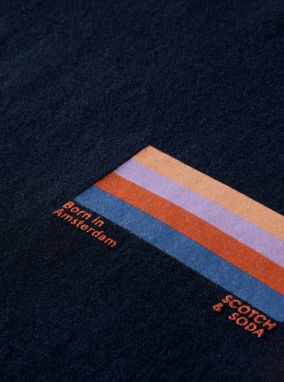 Tmavomodré pánske tričko Scotch & Soda galéria