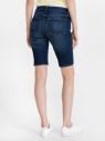 Modré dámske kraťasy mid rise 9 denim bermuda shorts 