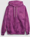 Fialová dámska mikina fleece pocket hoodie GAP galéria