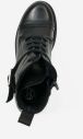 Čierne dámske kožené členkové topánky OJJU galéria