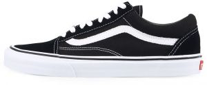 Čierno-biele tenisky so semišovými detailmi VANS Old Skool