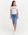 Pepe Jeans Venus Crop Šortky Modrá galéria