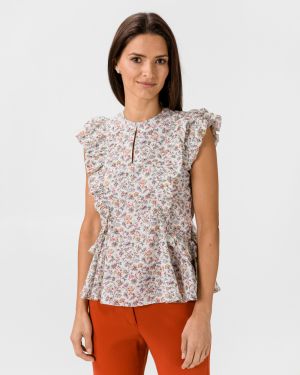 Pepe Jeans Ophelia Blúzka Biela Béžová galéria