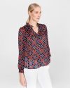 Blúzky pre ženy Scotch & Soda - modrá, červená galéria